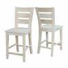 International Concepts Tuscany Counter Height Stool, 24" Seat Height, Unfinished S-292
